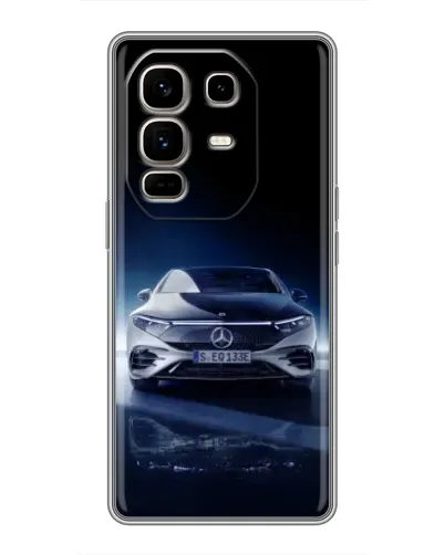 Чехол для Infinix Note 50 Pro Plus с картинкой «Ночной Mercedes EQ»