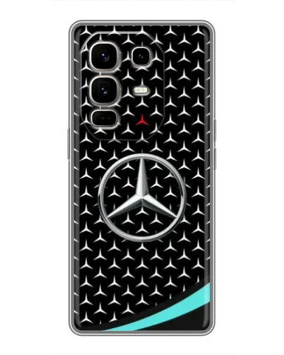 Чехол для Infinix Note 50 Pro Plus с картинкой «Mercedes — бирюзовый акцент»