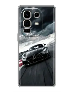 Чехол для Infinix Note 50 Pro Plus с картинкой «Гоночный Mercedes AMG»