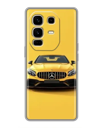 Чехол для Infinix Note 50 Pro Plus с картинкой «Желтый Mercedes GT»