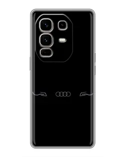 Чехол для Infinix Note 50 Pro Plus с картинкой «Audi — световой подпись»