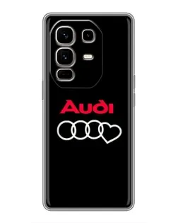 Чехол для Infinix Note 50 Pro Plus с картинкой «Логотип Audi Heart»