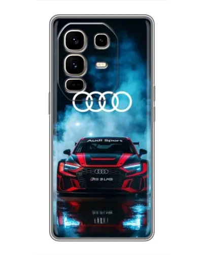 Чехол для Infinix Note 50 Pro Plus с картинкой «Audi Sport — неон»