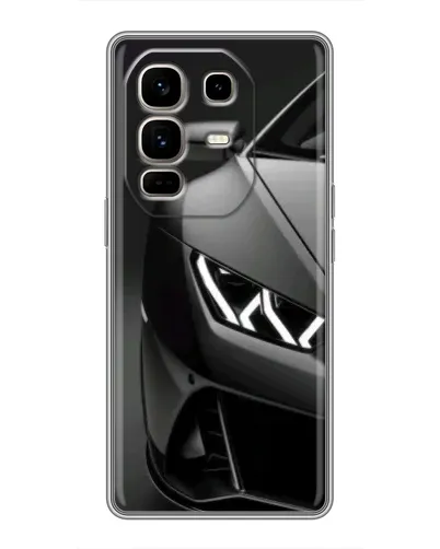 Чехол для Infinix Note 50 Pro Plus с картинкой «Lamborghini фары детализация»