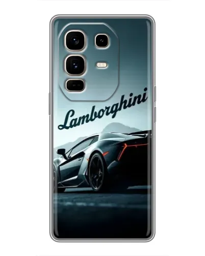 Чехол для Infinix Note 50 Pro Plus с картинкой «Классическая надпись Lamborghini»