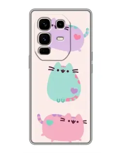 Чохол для Infinix Note 50 Pro Plus з картинкою «Pusheen тріо»
