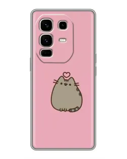 Чохол для Infinix Note 50 Pro Plus з картинкою «Pusheen серце»
