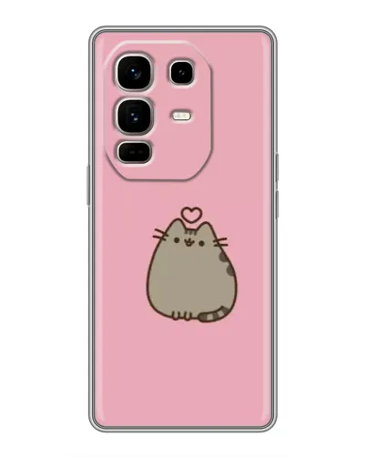 Чохол для Infinix Note 50 Pro Plus з картинкою «Pusheen серце»