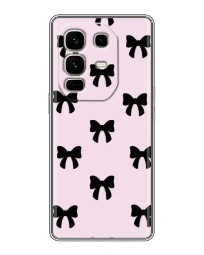 Чехол для Infinix Note 50 Pro Plus с картинкой «Черные банты Coquette» Чехол для Infinix Note 50 Pro Plus с картинкой «Черные банты Coquette»