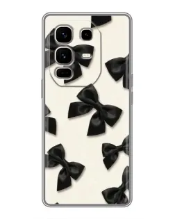 Чехол для Infinix Note 50 Pro Plus с картинкой «Черные бантики»