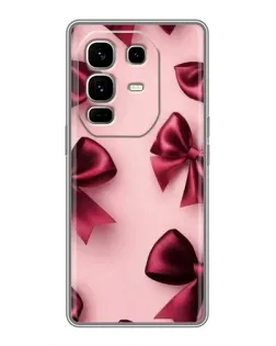 Чехол для Infinix Note 50 Pro Plus с картинкой «Бордовый атлас»