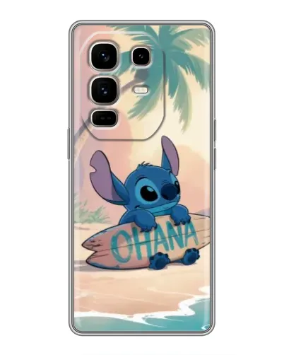 Чехол для Infinix Note 50 Pro Plus с картинкой «Стич на серфе»