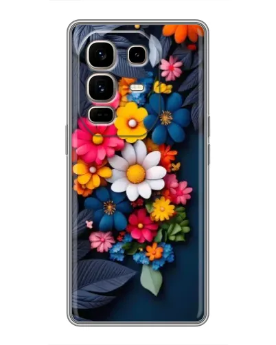 Чохол для Infinix Note 50 Pro Plus з картинкою «Квіткова феєрія»