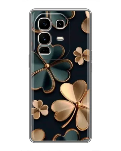 Чохол для Infinix Note 50 Pro Plus з картинкою «Конюшина в золоті»