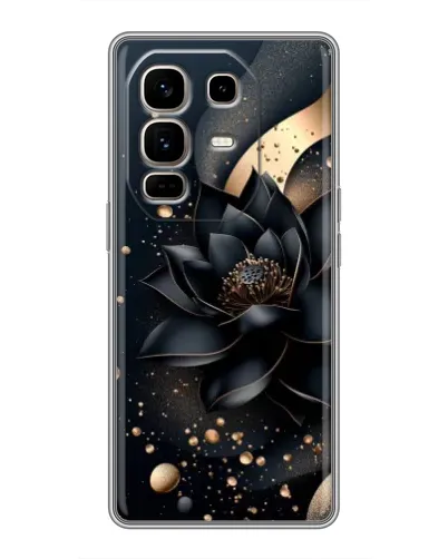 Чохол для Infinix Note 50 Pro Plus з картинкою «Чорний лотос»