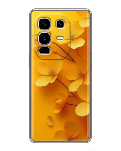 Чохол для Infinix Note 50 Pro Plus з картинкою «Золоті пелюстки»