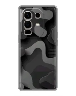 Чехол для Infinix Note 50 Pro Plus с картинкой «Темный абстрактный камуфляж»