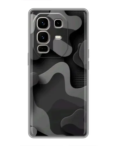 Чехол для Infinix Note 50 Pro Plus с картинкой «Темный абстрактный камуфляж»
