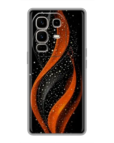 Чехол для Infinix Note 50 Pro Plus с картинкой «Огненная звездная волна»
