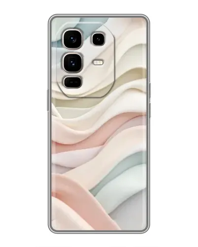 Чехол для Infinix Note 50 Pro Plus с картинкой «Пастельные нежные волны»