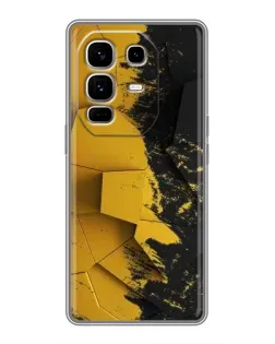 Чехол для Infinix Note 50 Pro Plus с картинкой «Золотые осколки геометрии»