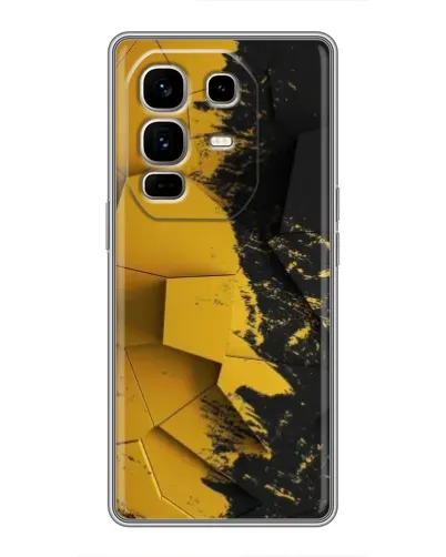 Чехол для Infinix Note 50 Pro Plus с картинкой «Золотые осколки геометрии»