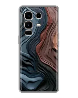 Чехол для Infinix Note 50 Pro Plus с картинкой «Цветные волны каньона»