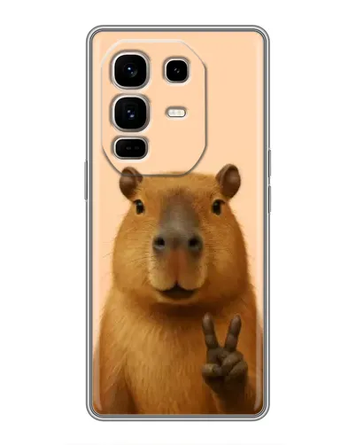 Чехол для Infinix Note 50 Pro Plus с картинкой «Капибара виктория»