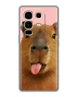 Чехол для Infinix Note 50 Pro Plus с картинкой «Капибара с языком» Чехол для Infinix Note 50 Pro Plus с картинкой «Капибара с языком»