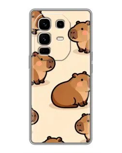 Чехол для Infinix Note 50 Pro Plus с картинкой «Паттерн милых капибар» Чехол для Infinix Note 50 Pro Plus с картинкой «Паттерн милых капибар»