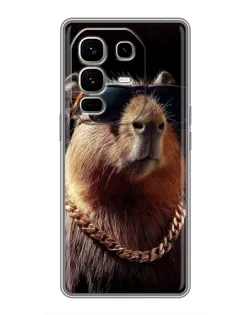 Чехол для Infinix Note 50 Pro Plus с картинкой «Капибара золотая цепь» Чехол для Infinix Note 50 Pro Plus с картинкой «Капибара золотая цепь»