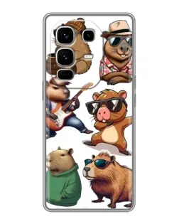 Чехол для Infinix Note 50 Pro Plus с картинкой «Крутые капибары музыканты» Чехол для Infinix Note 50 Pro Plus с картинкой «Крутые капибары музыканты»