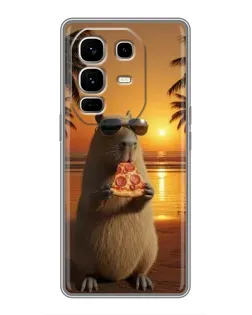 Чехол для Infinix Note 50 Pro Plus с картинкой «Капибара с пиццей» Чехол для Infinix Note 50 Pro Plus с картинкой «Капибара с пиццей»