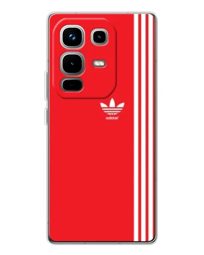 Чехол для Infinix Note 50 Pro с картинкой «Красный минимализм Adidas» Чехол для Infinix Note 50 Pro с картинкой «Красный минимализм Adidas»