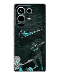 Чехол для Infinix Note 50 Pro с картинкой «Спортивный арт Nike»