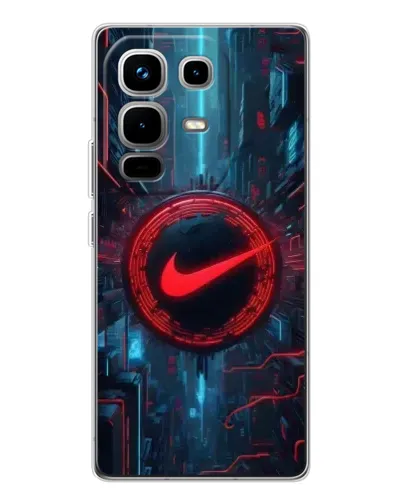 Чехол для Infinix Note 50 Pro с картинкой «Техногенный стиль Nike»