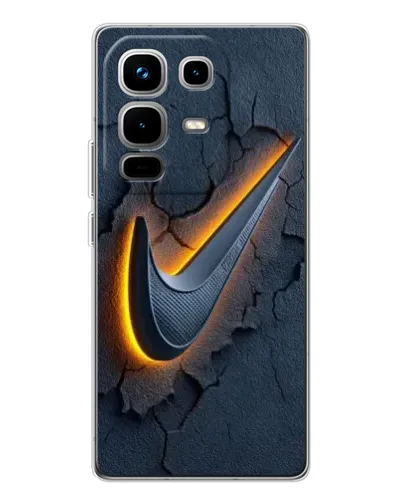 Чехол для Infinix Note 50 Pro с картинкой «Объемный логотип Найк»