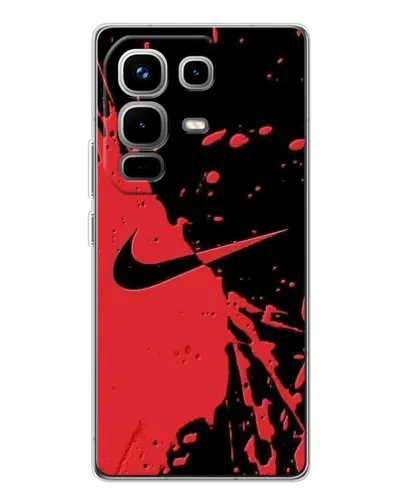 Чехол для Infinix Note 50 Pro с картинкой «Красные брызги Nike» Чехол для Infinix Note 50 Pro с картинкой «Красные брызги Nike»