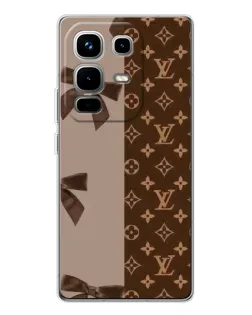 Чехол для Infinix Note 50 Pro с картинкой «Louis Vuitton — банты»