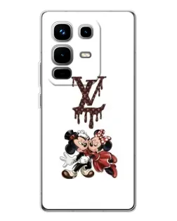 Чехол для Infinix Note 50 Pro с картинкой «LV и Микки Маус»