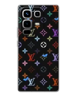 Чехол для Infinix Note 50 Pro с картинкой «Цветная монограмма LV»