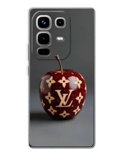 Чехол для Infinix Note 50 Pro с картинкой «Красное яблоко LV»