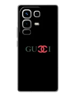 Чехол для Infinix Note 50 Pro с картинкой «Gucci — красный градиент»