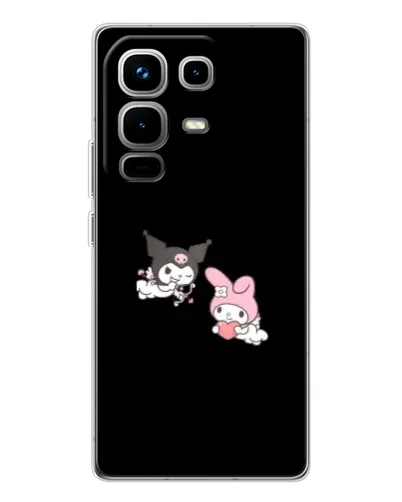 Чехол для Infinix Note 50 Pro с картинкой «My Melody и Kuromi»