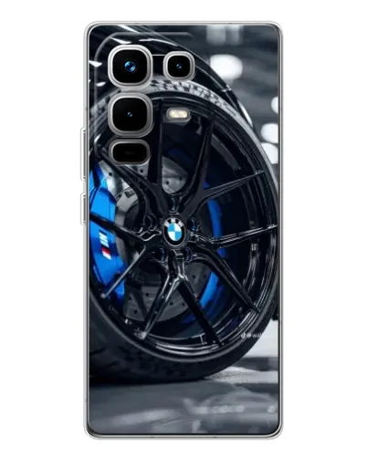 Чехол для Infinix Note 50 Pro с картинкой «Колесо BMW вблизи»