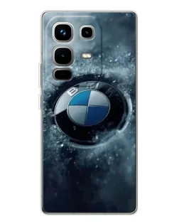 Чехол для Infinix Note 50 Pro с картинкой «Логотип BMW — лед»