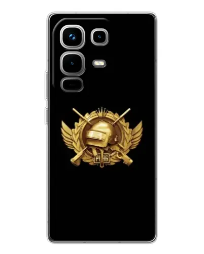 Чехол для Infinix Note 50 Pro с картинкой «PUBG — оранжевый градиент» Чехол для Infinix Note 50 Pro с картинкой «PUBG — оранжевый градиент»