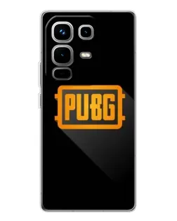 Чехол для Infinix Note 50 Pro с картинкой «PUBG — рамка лого» Чехол для Infinix Note 50 Pro с картинкой «PUBG — рамка лого»