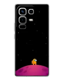Чехол для Infinix Note 50 Pro с картинкой «Одинокий герой на планете» Чехол для Infinix Note 50 Pro с картинкой «Одинокий герой на планете»