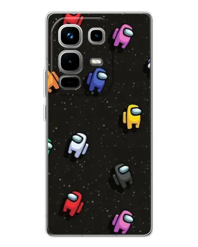 Чехол для Infinix Note 50 Pro с картинкой «Космический паттерн Among Us» Чехол для Infinix Note 50 Pro с картинкой «Космический паттерн Among Us»